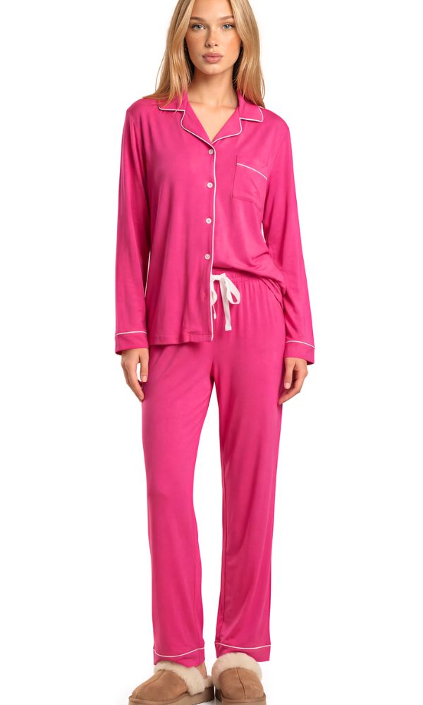 HAUTE PINK SILKY SOFT BAMBOO PJs