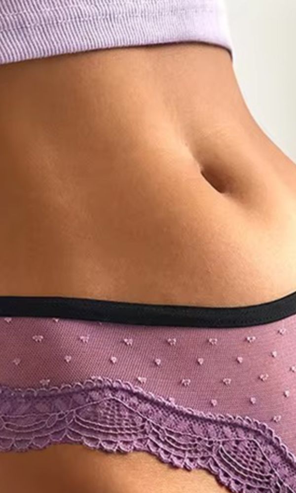 VIOLET SWEETHEART SOFT LACE FRENCH G
