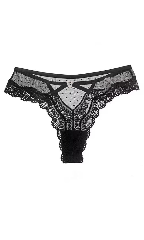 BLACK SWEETHEART SOFT MESH FRENCH G