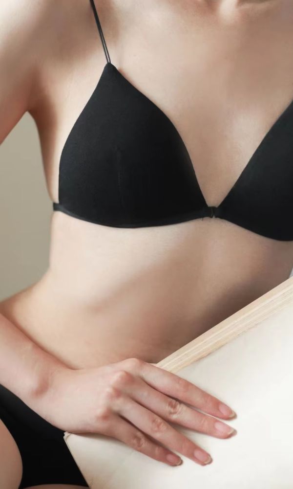 BLACK MICRO LINGERIE SET