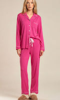 HAUTE PINK SILKY SOFT BAMBOO PJs