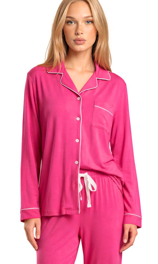HAUTE PINK SILKY SOFT BAMBOO PJs