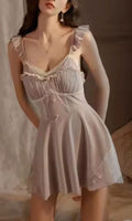LILAC  VELVET  BABY DOLL