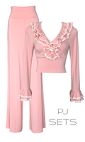 PARIS RUFFLES BLUSH PJ SET - EXCLUSIVE EDIT COMING SOON!