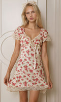 ROSETTE BABYDOLL LOUNGE  SLIP -  EXCLUSIVE EDIT