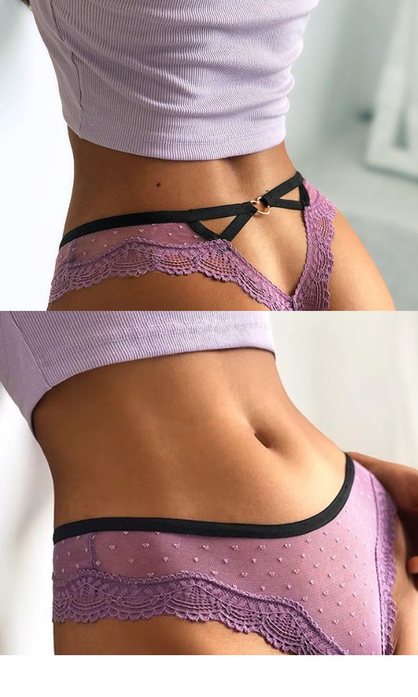 VIOLET SWEETHEART SOFT LACE FRENCH G